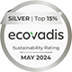 Top 15% Ecovadis Sustainability Rating