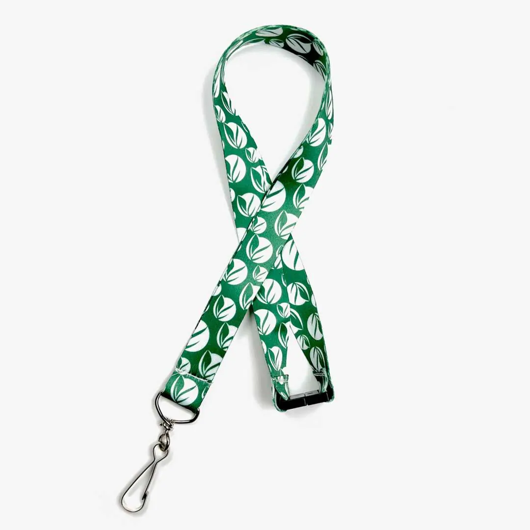 1 Recycled PET Full Color Sublimation Lanyard Custom Imprint ID Badge  Holder - LDRPET01 - IdeaStage Promotional Products