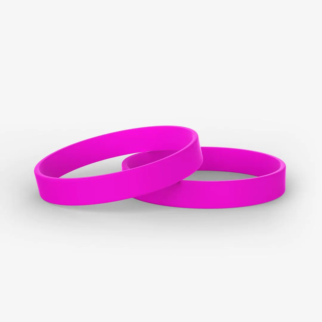 Plain Colored Silicone Wristbands