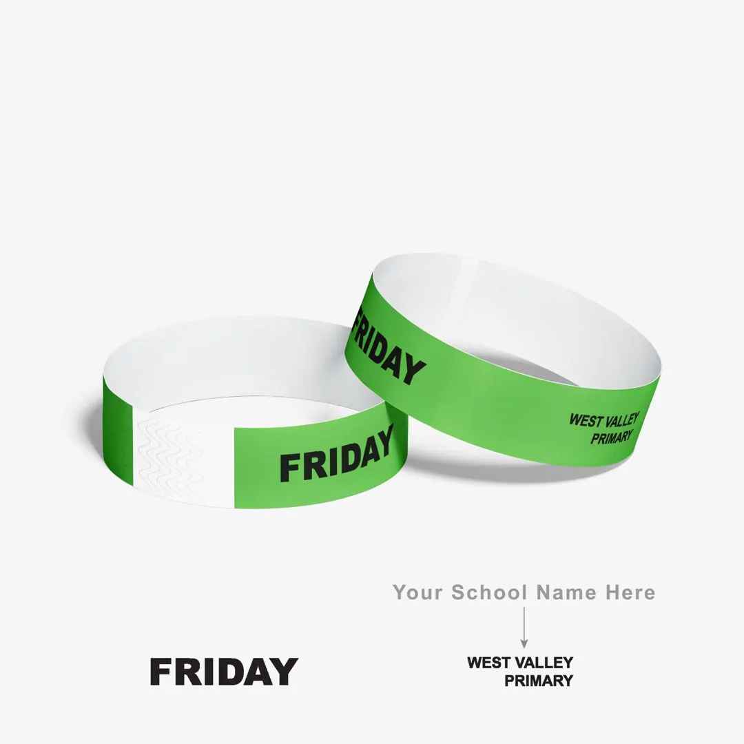 Customized hot sale tyvek wristbands